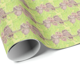 Drie kleine cowling-eigenaars - acrylschilderij. cadeaupapier