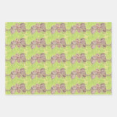 Drie kleine cowling-eigenaars - acrylschilderij. inpakpapier vel (Voorkant)