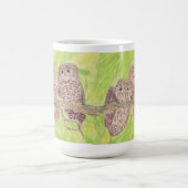 Drie kleine cowling-eigenaars - acrylschilderij. koffiemok (Center)