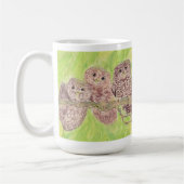 Drie kleine cowling-eigenaars - acrylschilderij. koffiemok (Links)