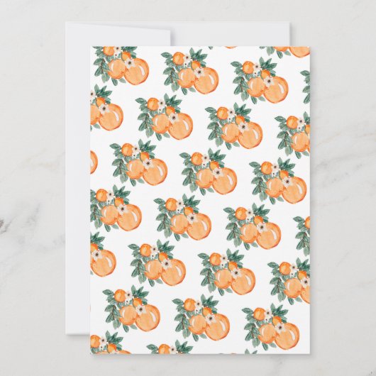 Drie Kleine Cuties Triplets Baby shower Kaart (Achterkant)