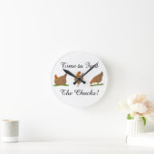 Drie kleine Dames Hen Clock Ronde Klok (Huis)