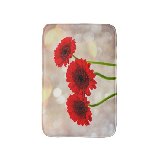 Drie Kleine Gerberas Bath mat (Voorkant Verticaal)