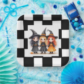 Drie Kleine Heksen Papieren Bordje (Feest)