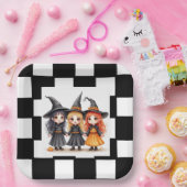 Drie Kleine Heksen Papieren Bordje (Feest)