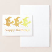 Drie kleine heksen verjaardag Kaart (Display)