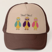 Drie Kleine Hoot Eigenaars Trucker Pet (Voorkant)