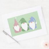 Drie kleine kabouters rechthoekige sticker (Envelop)