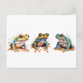Drie kleine kikkers briefkaart (Voorkant)