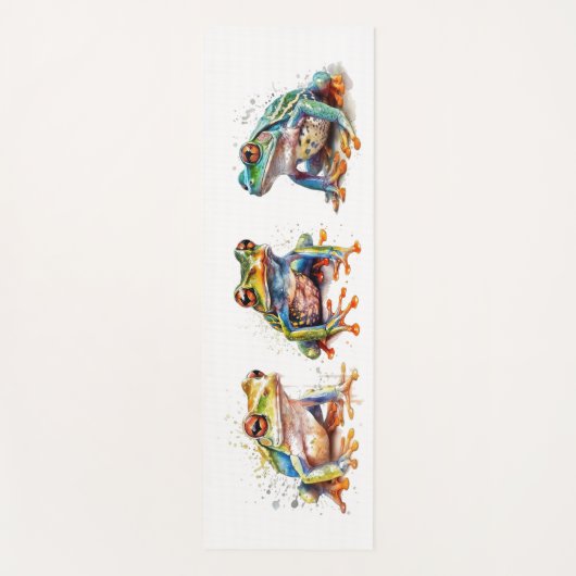 Drie kleine kikkers yogamat (Voorkant)