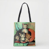 drie kleine kittens afdrukken tote bag (Voorkant)