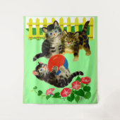 drie kleine kittens afdrukken wandkleed (Voorkant)