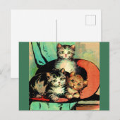 drie kleine kittens briefkaart (Voorkant / Achterkant)