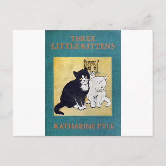 Drie Kleine Kittens Briefkaart (Voorkant)