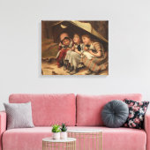 Drie kleine Kittens (door Joseph Clark) Canvas Afdruk (Insitu (Woonkamer))