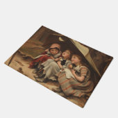 Drie kleine Kittens (door Joseph Clark) Deurmat (Schuin)