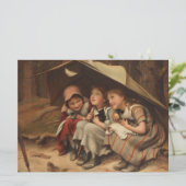 Drie kleine Kittens (door Joseph Clark) Kaart (Staand voorkant)