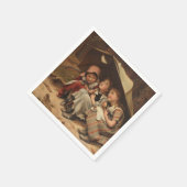 Drie kleine Kittens (door Joseph Clark) Servet (Hoek)