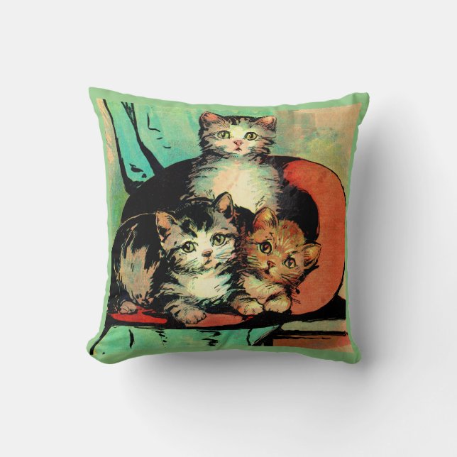 drie kleine kittens kussen (Voorkant)