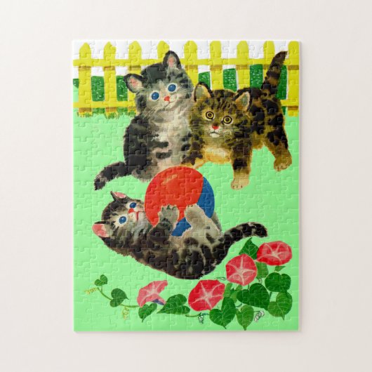 drie kleine kittens legpuzzel (Verticaal)