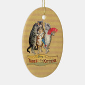 Drie Kleine Kittens Moeder de Gans Illustratie Keramisch Ornament (Rechts)