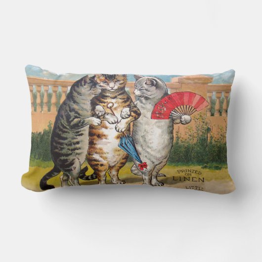 Drie Kleine Kittens Moeder de Gans Illustratie Kussen (Voorkant)
