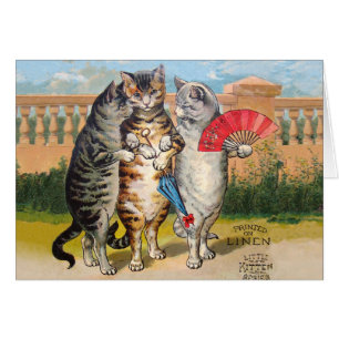 Drie kleine Kittens Moeder Goose Illustratie