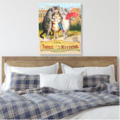 Drie kleine Kittens Moeder Goose Illustratie Canvas Afdruk (Insitu (Slaapkamer))