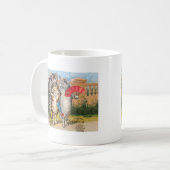 Drie kleine Kittens Moeder Goose Illustratie Koffiemok (Voorkant links)