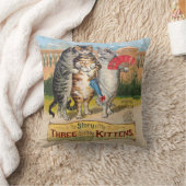 Drie kleine Kittens Moeder Goose Illustratie Kussen (Deken)
