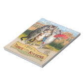 Drie kleine Kittens Moeder Goose Illustratie Notitieblok (Linkerzijde)