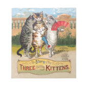 Drie kleine Kittens Moeder Goose Illustratie Notitieblok (Voorkant)