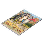 Drie kleine Kittens Moeder Goose Illustratie Notitieboek (Linkerzijde)