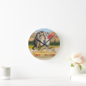 Drie kleine Kittens Moeder Goose Illustratie Ronde Klok (Huis)