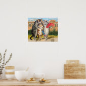 Drie Kleine Kittens Mother Goose Illustratie Poster (Keuken)