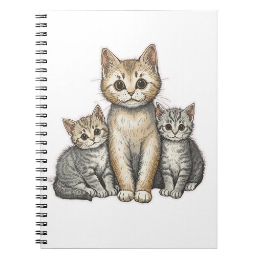 Drie Kleine Kittens Notitieboek (Voorkant)