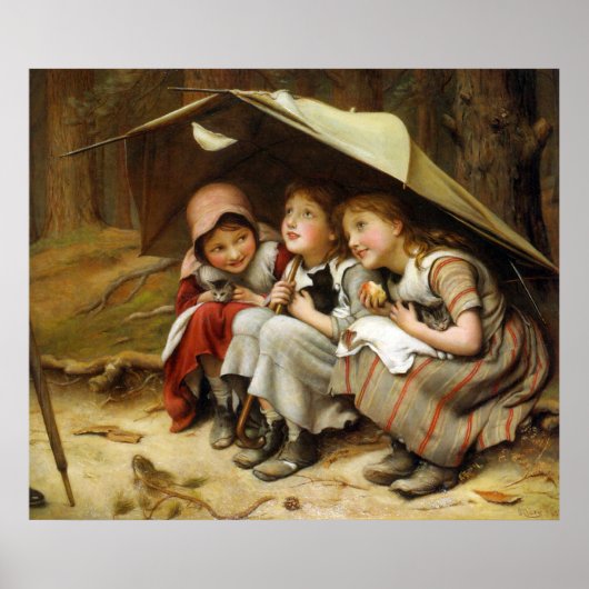 Drie Kleine Kittens Poster (Voorkant)