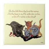 Drie Kleine Kittens Tegeltje (Voorkant)