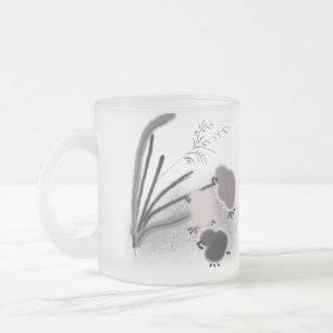 Drie kleine kuikens matglas koffiemok