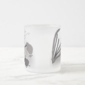 Drie kleine kuikens matglas koffiemok (Center)