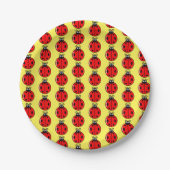 Drie kleine ladybugs - Bord papier (Voorkant)