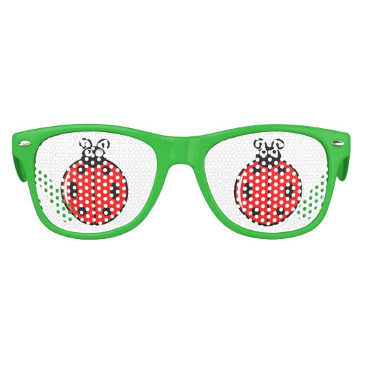 Drie Kleine Ladybugs - Kinder Retro Party Shades Kinder Zonnebril (Voorkant)