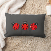 Drie kleine ladybugs - Lumbar Pillow 13 x 21 inch Kussen (Deken)