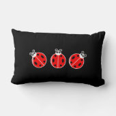 Drie kleine ladybugs - Lumbar Pillow 13 x 21 inch Kussen (Achterkant)
