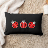 Drie kleine ladybugs - Lumbar Pillow 13 x 21 inch Kussen (Deken)