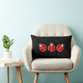 Drie kleine ladybugs - Lumbar Pillow 13 x 21 inch Kussen (Stoel)