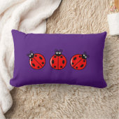 Drie kleine ladybugs - Lumbar Pillow 13 x 21 inch Kussen (Deken)