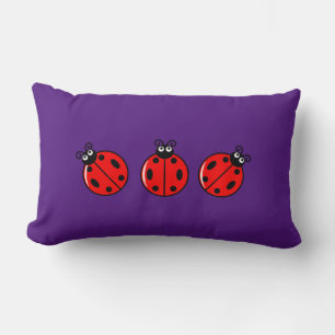 Drie kleine ladybugs - Lumbar Pillow 13 x 21 inch Kussen