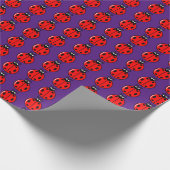 Drie kleine ladybugs - Matte Wrapping Paper Cadeaupapier (Hoek)
