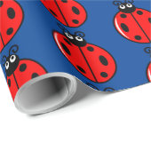 Drie kleine ladybugs - Matte Wrapping Paper Cadeaupapier (Rol Hoek)